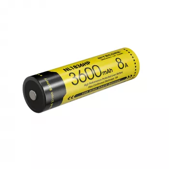 Nitecore NL1836HP Batterie Li-ion 18650 3600mAh Button Top