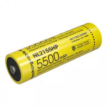 Nitecore NL2155HP Batterie Li-ion 21700 5500mAh 3,6V Button Top protégée