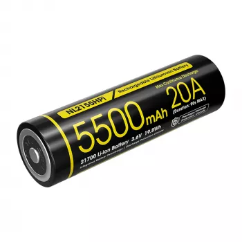 Batterie Li-ion Nitecore 21700 5500mAh 20A 3,6V Button Top