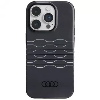 Coque rigide MagSafe AUDI IML pour iPhone 14 Pro 6,1 noire AU-IMLMIP14P-A6/D3-BK