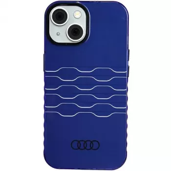 Coque rigide MagSafe Audi IML pour iPhone 15 / 14 / 13 6,1 bleu marine