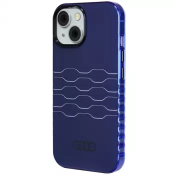 Coque rigide MagSafe Audi IML pour iPhone 15 / 14 / 13 6,1 bleu marine