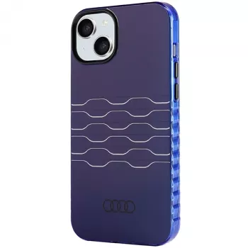 Coque rigide MagSafe Audi IML pour iPhone 15 Plus / 14 Plus 6,7 bleu marine