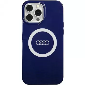 Coque rigide MagSafe Audi IML Big Logo pour iPhone 13 Pro Max 6,7 bleu marine AU-IMLMIP13PM-Q5/D2-BE