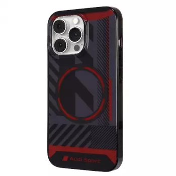 Coque rigide MagSafe Audi IML Sport pour iPhone 13 Pro / 13 6,1 pouces noire AU-IMLMIP13P-RSQ/D2-BK