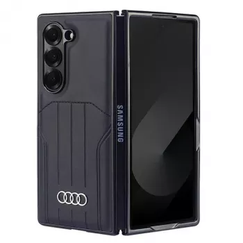 Coque rigide MagSafe Audi en similicuir pour Samsung Galaxy Z Fold6 (F956) - noir