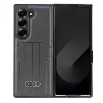 Coque rigide MagSafe Audi en similicuir pour Samsung Galaxy Z Fold6 (F956) - noir