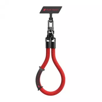 Cordon de téléphone universel Audi 28 cm 10 mm rouge AUS-HSL10-RSQ/D1-RD