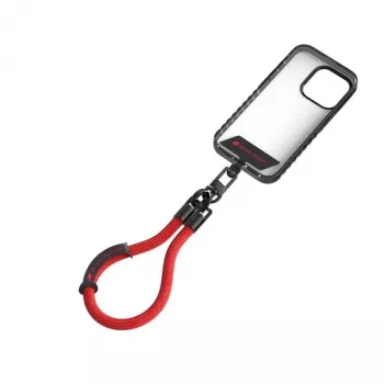 Cordon de téléphone universel Audi 28 cm 10 mm rouge AUS-HSL10-RSQ/D1-RD