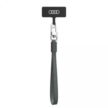 Cordon de téléphone universel AUDI 28 cm 10 mm cuir gris AU-HSLSL-GT/D1-GY