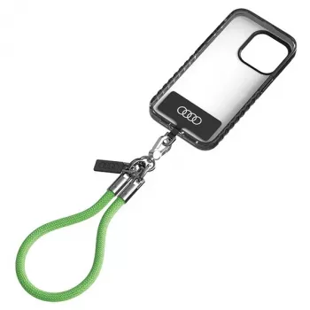 Cordon de téléphone universel Audi 28 cm 8 mm vert AU-HSL8-R8/D1-GN