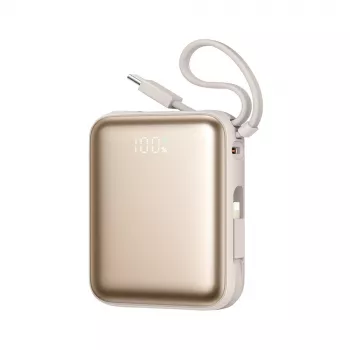 Batterie externe Joyroom JR-PBF27 22,5W 10000mAh avec deux câbles intégrés - Or