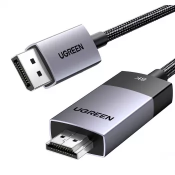 Câble Ugreen DP115 DisplayPort vers HDMI, 8K 60Hz, 2 m, noir