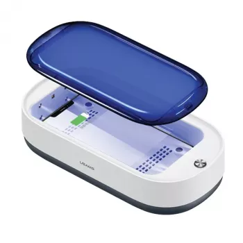 Stérilisateur UV-C USAMS avec chargeur sans fil 15W blanc ZB151XDH01 (US-ZB151)