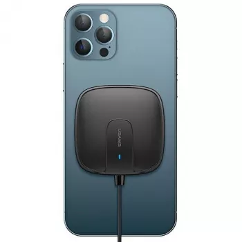Chargeur sans fil magnétique USAMS US-CD159 15W extra-fin pour iPhone 12 série noir