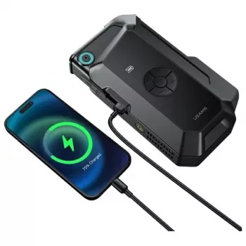 USAMS Jumpstarter Power Bank 8000mAh with LED Flashlight Black ZB287