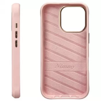 Coque arrière Nimmy Glasses Cool Cat pour Apple iPhone 16 Pro Max 6,9 pouces rose