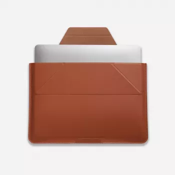 Housse pour ordinateur portable Moft Sleeve 14 avec support intégré - marron