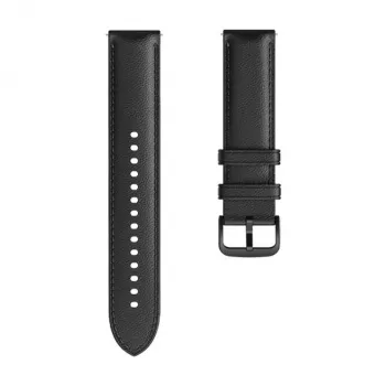 Bracelet de montre en cuir Amazfit Classic, largeur 20 mm, longueur 164-228 mm - noir