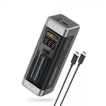 Batterie externe CUKTECH CUK00P23GLBK 210W 25000mAh 2xUSB-C 1xUSB-A noire