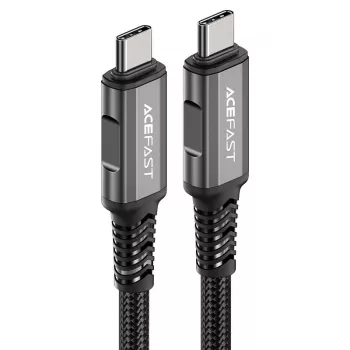 ACEFAST C1-09 câble USB-C vers USB-C USB4 PD3.1 5A 1 m - Gris/Noir