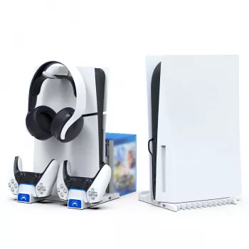 IPEGA station de charge multifonction pour PS5 Slim Blanc