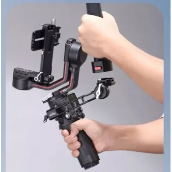Support de fixation à pince pour rail NATO ULANZI pour DJI Ronin RS 2/RS 3/RS 3 Pro/RS 3 Mini - noir