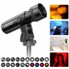Projecteur LED ULANZI LM01 10 W avec gobos et filtres de couleur, zoom et effets