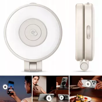 ULANZI LM21 Lampe vidéo LED avec MagSafe, 2500K-9000K, 6W, blanc