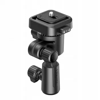 Adaptateur de fixation à dégagement rapide ULANZI F38 avec pivot 16 mm et réceptacle à broche 12 mm, vis 1/4 inch-20, noir