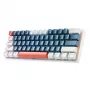 Clavier mécanique gaming MACHENIKE K500-B61 60 %, switches Outemu Blue, rétroéclairage RGB, bleu/blanc