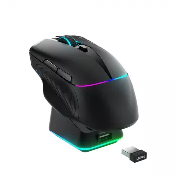 Machenike L8 Pro Wireless Gaming Mouse with Charging Dock - Black