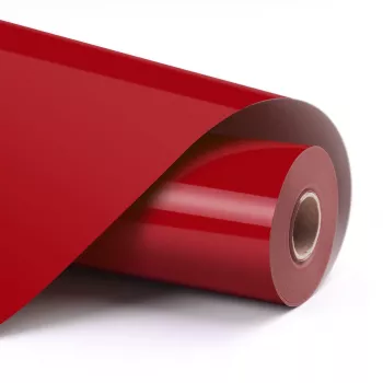 Vinyle thermocollant LOKLIK Basic - Rouge - 30,5 x 180 cm (12 pouces x 6 pouces)