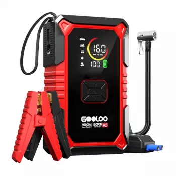 GOOLOO A5 2-en-1 Jump Starter avec compresseur 2500A 26800mAh 150PSI