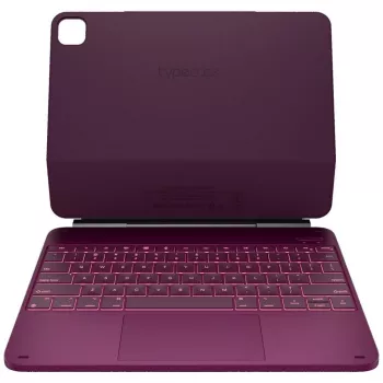 Étui clavier Typecase Edge pour iPad Pro 13 2024/2025, framboise