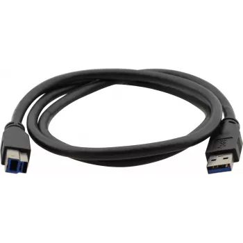 Kramer C-USB3/AB-3 USB 3.0 Cable, USB-A Male to USB-B Male, 0.9 m (3 ft), Blue