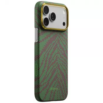 PITAKA Edge Case Breath of Veins for iPhone 17 Pro Max - Sprout Surge