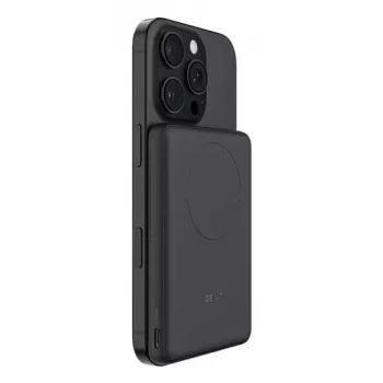 Batterie externe magnétique Belkin BoostCharge Slim 5000 mAh, 7,5 W, noire