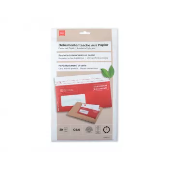 ELCO Quick Vitro pochette à documents C5/6 (114 x 229 mm), 20 pièces (79128.80)