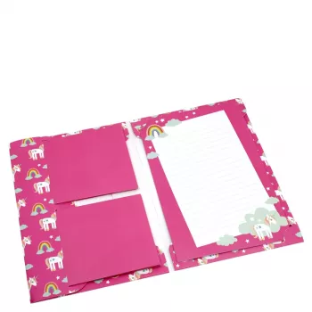 Papier à lettres Artoz Papier 334001-03 avec enveloppes, Unicorn pink (env. DIN A5), 80 g/m², 1 paquet