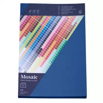 Artoz Papier Mosaic enveloppes DIN C5 sans fenêtre bleu marine à gommer 20 pièces