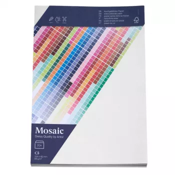 Artoz Papier Mosaic enveloppes DIN C5 sans fenêtre blanc à gommer 20 pièces (9439420-211)