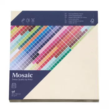 Artoz Papier Mosaic enveloppes carrées ivoire sans fenêtre gommées 20 pièces (9445420-241)