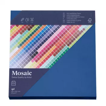 Artoz Papier Mosaic enveloppes carrées bleu marine gommées 20 pièces