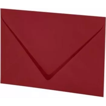 Artoz Papier Mosaic enveloppes DIN B6 sans fenêtre rouge feu à gommer 20 pièces