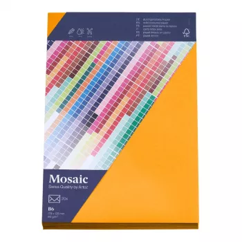 Artoz Papier Mosaic enveloppes DIN B6 sans fenêtre papaye à gommer 20 pièces