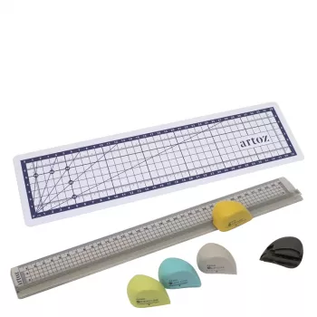 Ensemble de règles de découpe Artoz 7 pièces 32,0 cm transparent