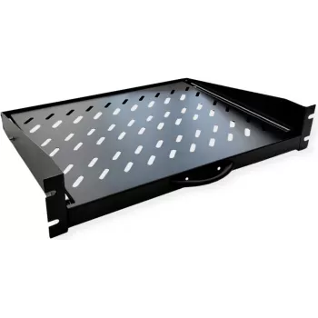Étagère coulissante VALUE 19 pouces, 2HE, 404 x 350 mm, charge admissible 30 kg