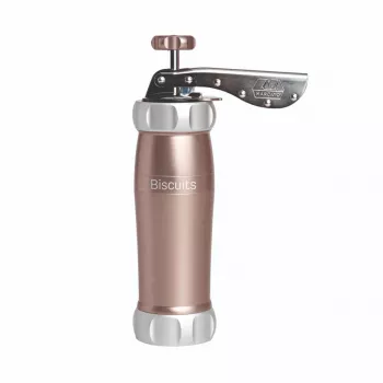 Marcato Pastry Press Powder Pink - presse à biscuits manuelle avec 20 moules