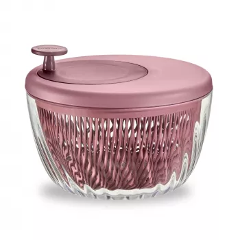 Essoreuse à salade Guzzini Spin&Store, Mauve Red, 4,5 L